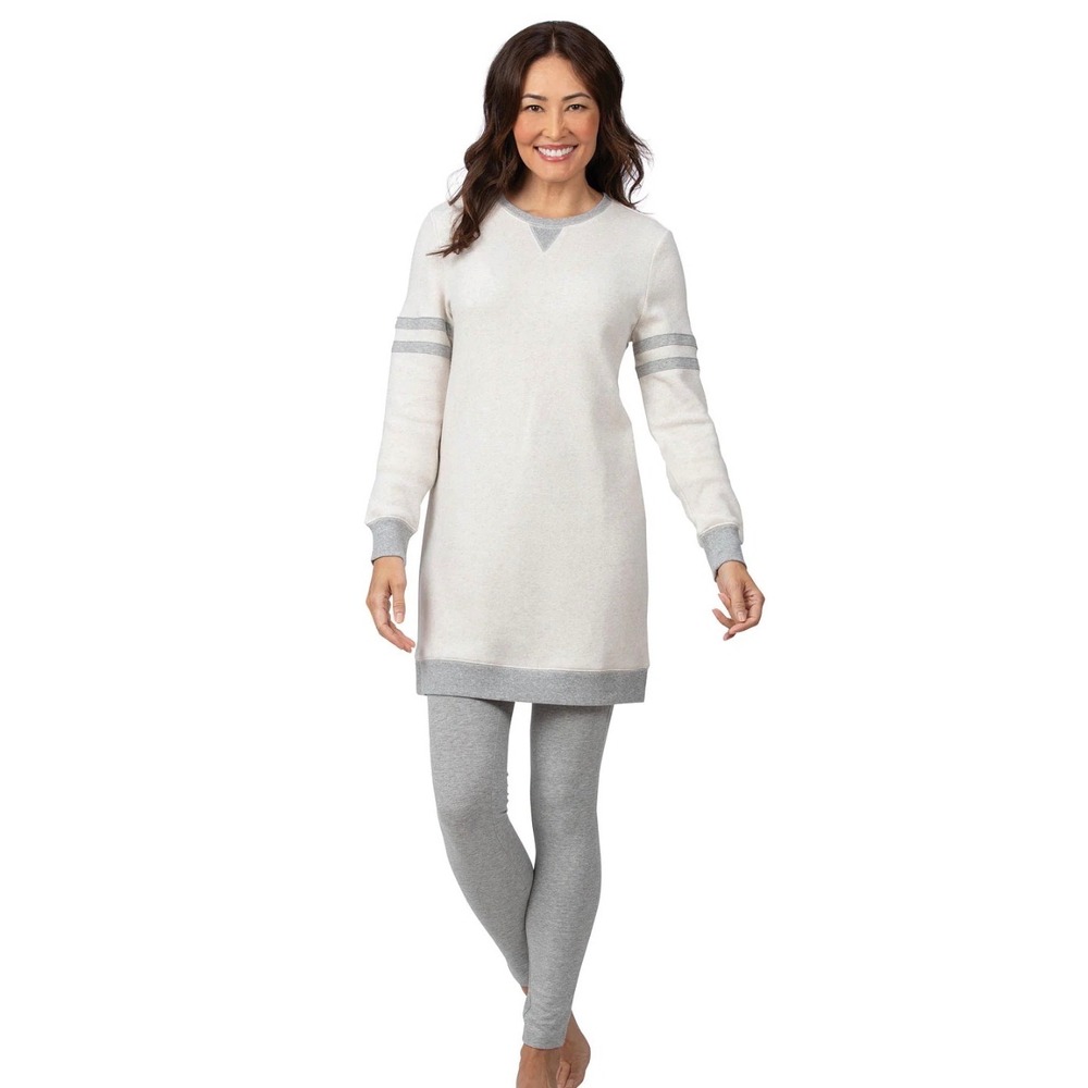 Pajamagram Sporty Sweatshirt Top‎ Size XS Oatmeal Gray